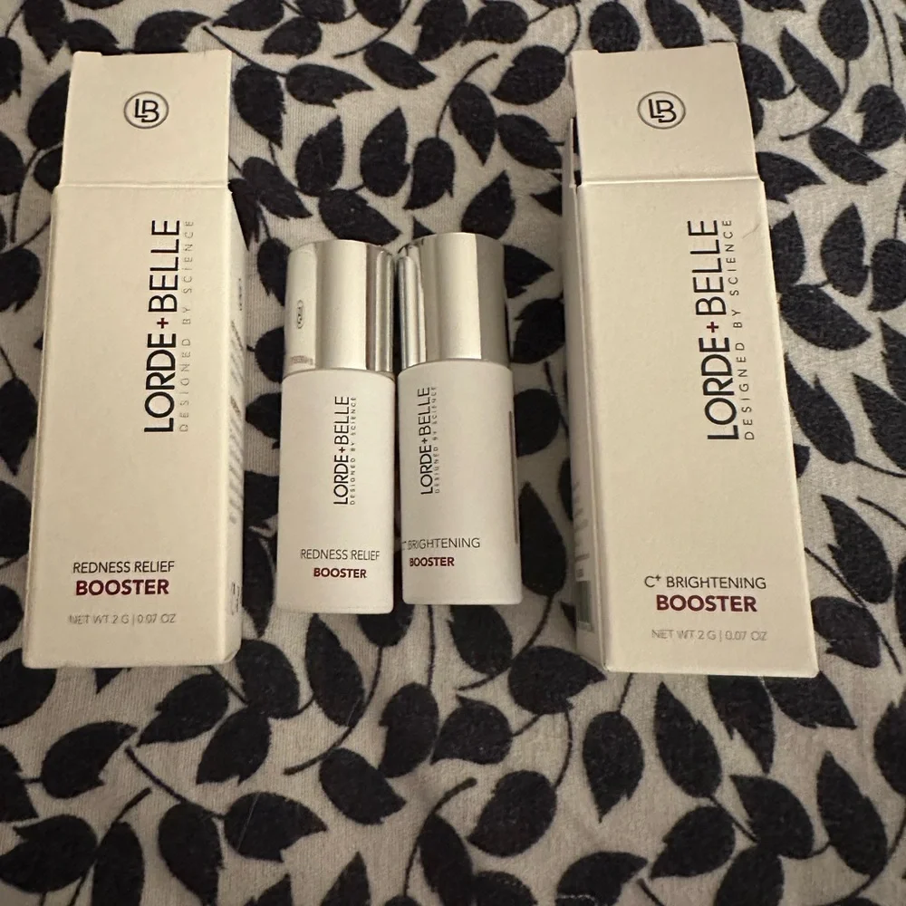Lorde‎ +Belle C Lot: 2: Brighting & Redness Booster Redness Relief Booster NIB